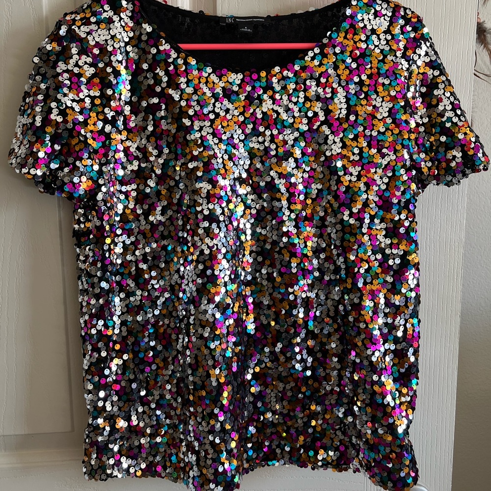 INC Colorful Sequence Shirt